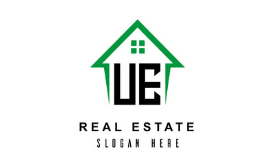 UE real estate logo vector