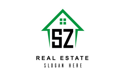 SZ real estate logo vector