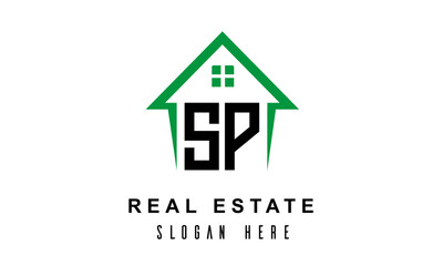 Fototapeta premium SP real estate logo vector