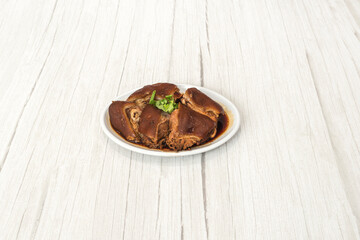 Famous Bak Kut Teh Asian Singapore food on table