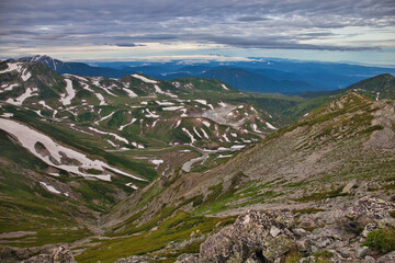 mt.tateyama trekking in summer,  夏の立山トレッキング風景