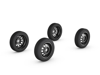 Steel car wheels