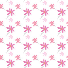 Vector floral seamless pattern. Hand drawn botanical illustration.Design template for wallpaper,fabric,wrapping,textile
