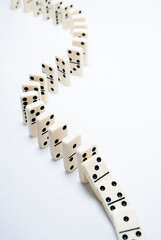 The Domino Effect, Falling Row of Dominoes. Desktop Icons Concept