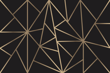 Black Rose Gold Mosaic Background 