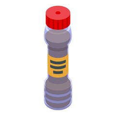 Cook soy bottle icon isometric vector. Sushi sauce. Asian condiment