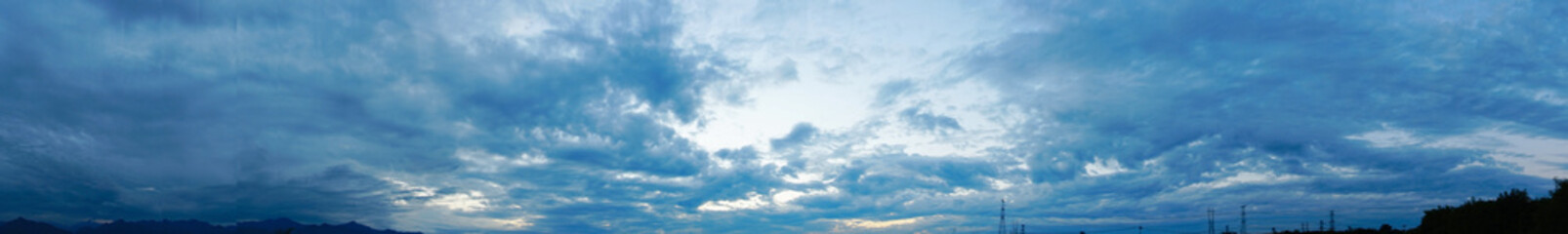 Close-up sky covered with dark clouds