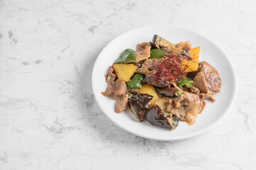 豚肉と茄子の味噌炒め