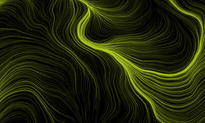 Neon digital flow fields