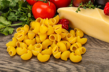 Italian pasta - raw pipe rigate