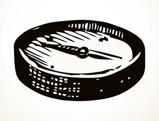 Vector drawing still life. Compass