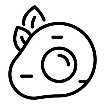recommend clip art: Fried egg icon outline vector. Food chicken. Cook breakfast