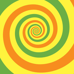 Artistic spiral shape. Vector drawing