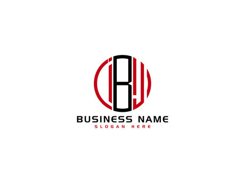 Letter IBJ Logo Iocn Vector Image For Business