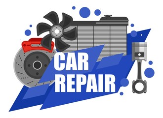 Car repair center, maintenance of vehicle auto