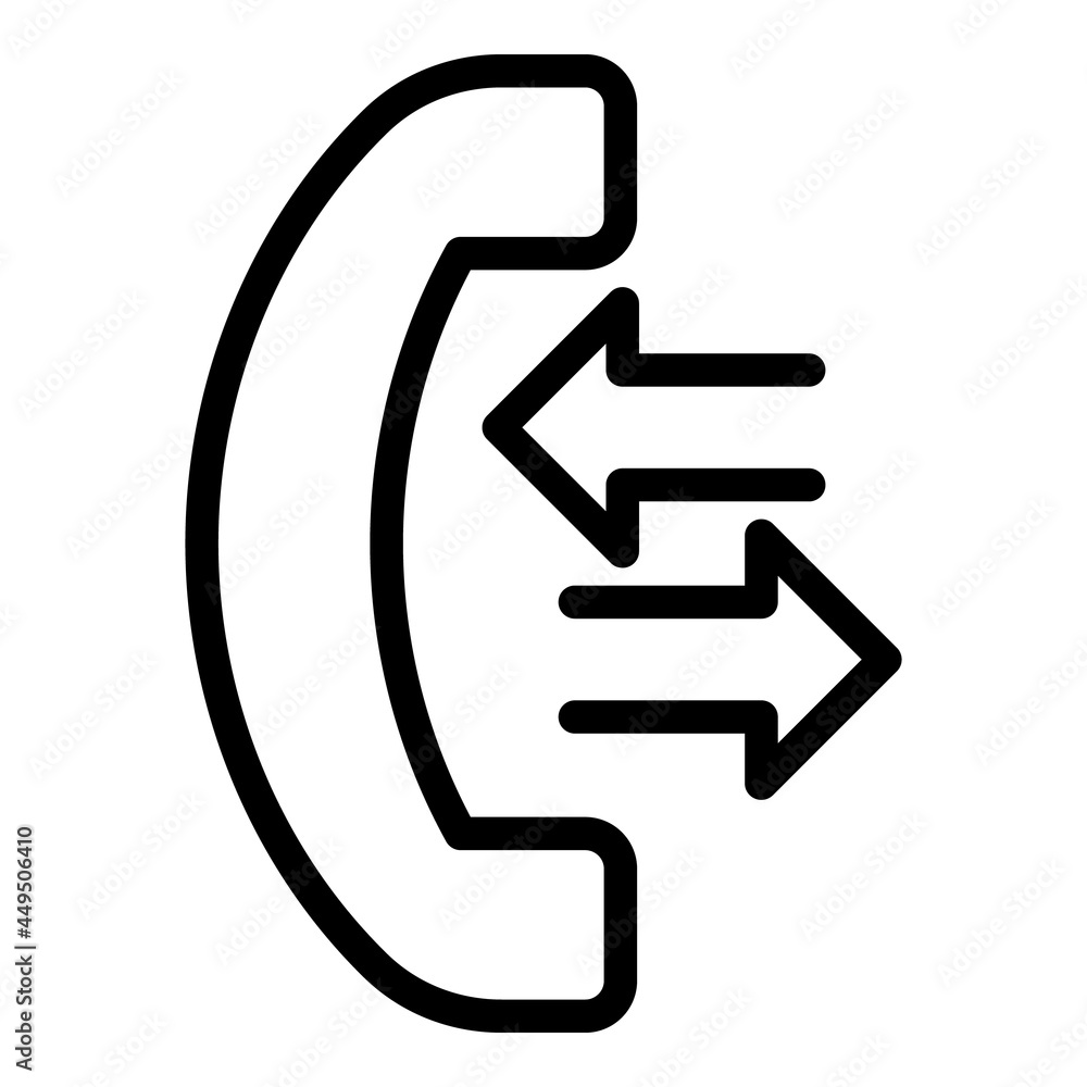 Poster call phone icon outline vector. emergency call support. rescue button
