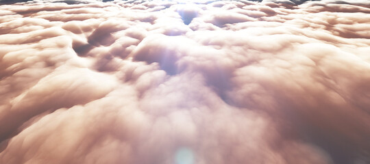 above clouds sun ray illustration