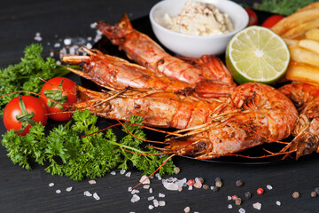 grilled langoustines