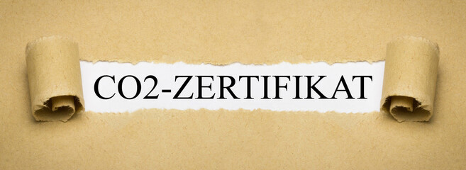 CO2-Zertifikat