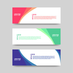 Vector Abstract Banner Design Template, Vector illustration eps.10