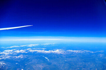 Fototapeta premium view from airplane window