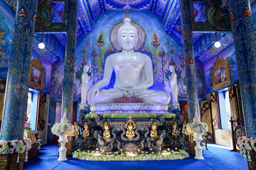 Suea Ten Temple, Blue Temple Chiang Rai, Thailand