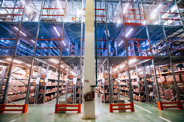 large warehouse with pallet storage