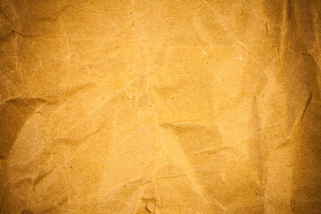 Fototapeta premium Crumpled brown paper texture.