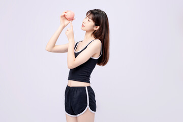 Asian beauty in sportswear