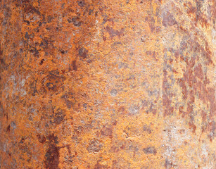 Grunge rusty orange brown metal steel stone background texture banner panorama. Rusty metal texture. Rusted steel as texture and background. 