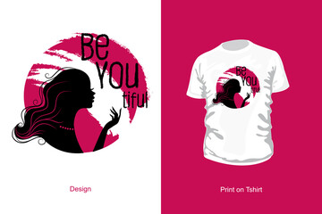 Creative T shirt Design with Text Message