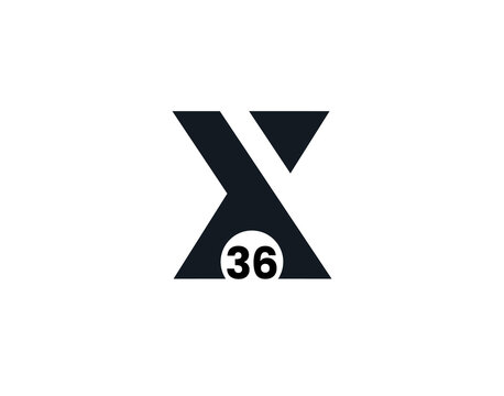 X36, 36X Initial letter logo