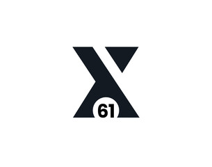 X61, 61X Initial letter logo