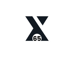 X65, 65X Initial letter logo