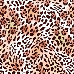 Cheetah leopard big cat texture pattern 3. Vector illustration