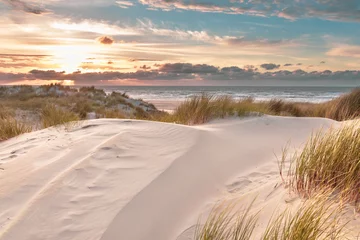 Photo sur Plexiglas Mer du Nord, Pays-Bas Vue du haut des dunes sur la mer du Nord
