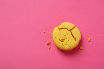 Fototapeta premium Concept of tasty dessert with delicious macaron