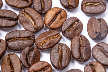 Obraz premium Coffee beans with uniform color
