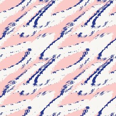 Fototapeta premium Pink Brush Stroke Fur Seamless Pattern