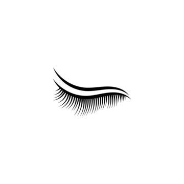 Eyelash icon design illustration template