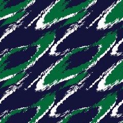Green Brush Stroke Fur Seamless Pattern