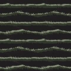 Green Brush Stroke Fur Seamless Pattern