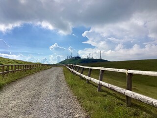 Scenery of Utsukushigahara Plateau in summer at an altitude of 2000m