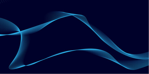 Stylish blue wavy pattern design wave background