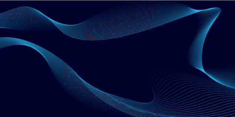 Stylish blue wavy pattern design wave background