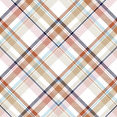 Colourful Chevron Plaid Tartan textured Seamless Pattern Design