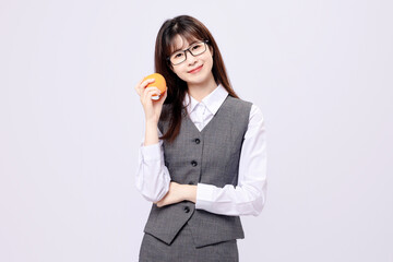 Asian beauty in professional suit
