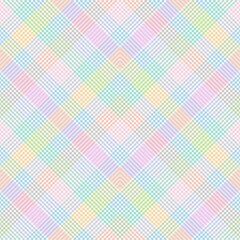 Rainbow Pastel Chevron Plaid Tartan textured Seamless Pattern Design