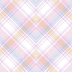 Rainbow Pastel Chevron Plaid Tartan textured Seamless Pattern Design