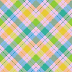 Rainbow Pastel Chevron Plaid Tartan textured Seamless Pattern Design